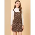 thumbnail image 2 of INSPIRE CHIC Robe Salopette Décontractée pour Femme à Imprimé Floral à Bretelles Ajustables, 2 of 6