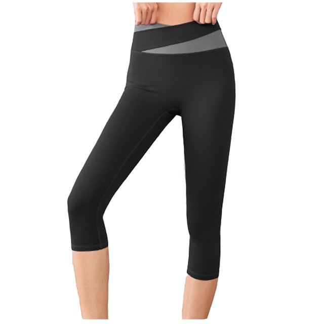 Birdeem Womens Color Matching Hip Lifting High Waist Exercise Pants Yoga Capris Pants
