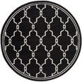 thumbnail image 1 of Safavieh Tapis Intérieur Extérieur Amherst Anthracite - Rond 7 Pieds, 1 of 3