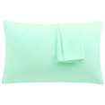thumbnail image 1 of Spa Blue Pillowcases Soft Microfiber Pillow Case with Zipper Standard, 2 Pack, 1 of 11
