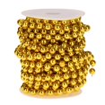 thumbnail image 2 of simhoa 10mm Round Pearls Strands Garland Spool Beads Craft Wedding Decor 10m - Gold, 2 of 8