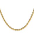 thumbnail image 3 of Diamond2Deal 14K Jaune Gold 3.8 mm Corde Régulière Chain Collier for Hommes 24, 3 of 7