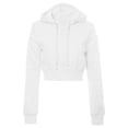 thumbnail image 1 of Kcodviy Chandail de Base Décontracté Uni pour Femme Chandail à Manches Longues à Fermeture Éclair pour Femme Chandails à Capuchon Confortables pour Femme Veste à Capuchon Courte, 1 of 3