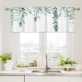 thumbnail image 1 of Birdeem Valances for Windows, Bathroom Curtains Window, Short Floral Small Window Valance Curtains for Bathroom Kitchen Cafes Thermal Insulating Tier Curtains 52X18Inch Colorful Flowers Leaves Plants, 1 of 6