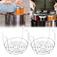 thumbnail image 1 of Iodue Rack 2pcs Canning Rack Stainless Steamer Canning Jar Rack With Silicone Handle Canner Rack Canning Kit For Regular Wide Mouth Mason Jars Jars, 1 of 4