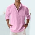 thumbnail image 2 of 2025 Men Shirts Mens Spring Loose Stand Dragon Print Shirt Men Collar Solid Color Pocket Zipper Shirts Men Long, 2 of 5