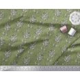 thumbnail image 3 of Soimoi Rayon Fabric Leaves Block Printed Craft Fabric by The Yard 42 Inch Wide, 3 of 5