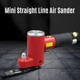 thumbnail image 2 of Mini Straight Line Air Sander With Sanding/ Rubber/ Iron Pad Random Orbital Pneumatic Sander Air-Operated Handheld Polisher Waxer For Auto Body Work Furniture Wood Metal Surface, 2 of 7
