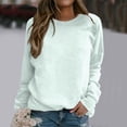 thumbnail image 2 of SNKSDGM Chandail Court pour Femmes Chandails Courts pour Femmes Chandails Quotidiens pour Femmes Maison Extérieur Entraînement Manches Longues T-Shirt Col Rond Haut Chandail Imprimé Blouse de Rue Mode Urbaine m, 2 of 5