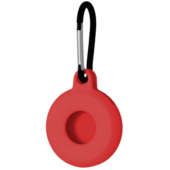 EIMELI Étui de Traqueur en Silicone, Couverture Anti-Perte, Porte-Clés, Protecteur de Localisateur, Remplacement pour iOS AirTag, Transparent