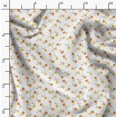 thumbnail image 2 of Soimoi White Rayon Fabric Rose Floral Printed Fabric 1 Yard 42 Inch Wide, 2 of 6