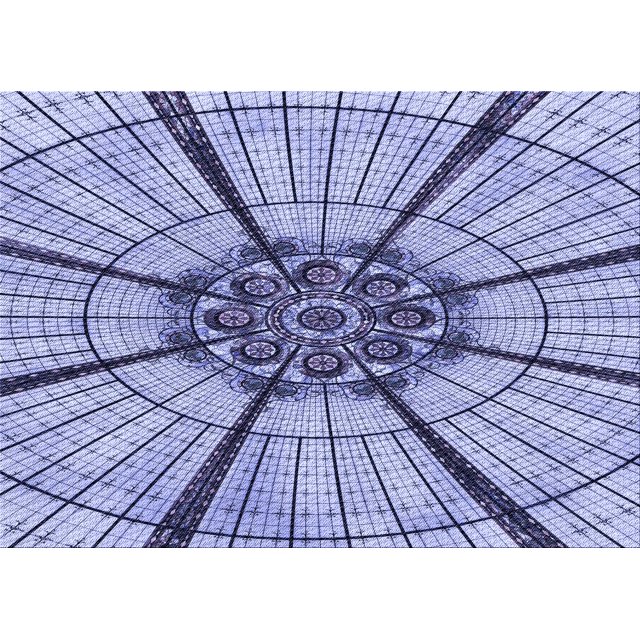 Ahgly Company Machine Washable Indoor Rectangle Transitional Deep Periwinkle Purple Area Rugs, 2' x 4'