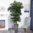 thumbnail image 3 of Nearly Natural 9769 7 in. Golden Cane Artificial Palm Tree in Cement Planter, 3 of 3