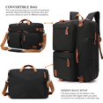 thumbnail image 4 of CoolBELL Convertible Backpack Messenger Bag Shoulder Bag Laptop Case Handbag Business Briefcase Multi-Functional Travel Rucksack Fits 17.3 Inch Laptop for Men/Women (Black), 4 of 5