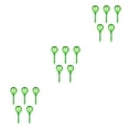 thumbnail image 4 of VONKY 5pcs/set Automatic Irrigation Device Plant Helper For Busy Individuals Plant Self Watering Globes PVC Easy To L green round 3Set, 4 of 6