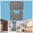 thumbnail image 5 of Yhmxh Bathroom Floor Mat 2 Piece Solid Color AntiDirty Carpet Toilet Bathroom Non Slip Absorbent Floor Mat Bathroom Foot Mat Washable Rug Anti-slip Rug Decorative Rug Rugs for Living Room Outdoor Rug, 5 of 5