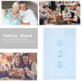 thumbnail image 2 of Wi-Fi Smart Dimmer Touch Switch Voice Control Compatible with Alexa Google Home APP Remote Control Schedule Family Share Light Control Touched Switch, 2 of 8