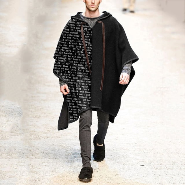 Qertyioot Hauts pour Hommes Mode Veste Décontractée Extérieur Manches Longues Manteau Chaud