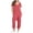 AA-Watermelon Red, variant on QATAINLAV Women's Loose Jumpsuits 2025 Summer One Piece Short Sleeve Overalls Solid Casual V Neck Wide Leg Jumpsuit with Pockets Orange XXL