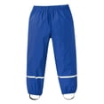 thumbnail image 1 of MIASHUI Pantalon de Pluie pour Enfants Imperméable Pantalon de Randonnée Coupe-Vent Léger par-Dessus, Bleu, 1-2 Ans, 1 of 5