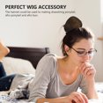 thumbnail image 3 of MasteelfCA 4Pcs Ponytail Hairnets Elastic Hair Bun Holding Hairnet Simple Wig Accessories, 3 of 7