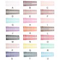 thumbnail image 3 of Fake Nail Set French Style Scratch Resistant Press-on Fingernails Full Cover Removable Trimble Adjustable Manicure Stickers Type 15, 3 of 7