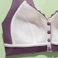 thumbnail image 5 of VEKDONE Woman's Embroidery Thin Style Ventilate Large Size Bra Without Steel Rim Purple XXXXL, 5 of 5