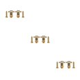 thumbnail image 1 of ZheElen 2Pcs Rouleau Professionnel Chaîne Arbres Retenue de Chaîne Imperméable Léger Boucle Réglable Guides Enduit Surface Or 3Set, 1 of 6