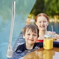 thumbnail image 2 of Birdeem Stainless Steel Straw Spoon Cocktail Milk Tea Coffee Stirring Stick Stirring Spoon Metal Straw Coffee Stick, 2 of 6