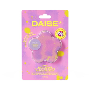 DAISE BRB Bath Bomb in Relaxing Lavender, With Mini Brands Collectible Inside, 3 oz /85 g