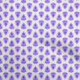 thumbnail image 1 of oneOone Silk Tabby Purple Fabric Asian Block Fabric For Sewing Printed Craft Fabric By The Yard 42 Inch Wide, 1 of 4