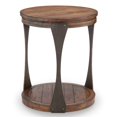 thumbnail image 1 of Magnussen Montgomery 20" Table d'Appoint Industrielle Ronde en Bourbon, 1 of 2