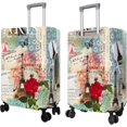 thumbnail image 2 of Travel Luggage Cover Suitcase Protector Fits 18-32 Inch Luggage Wheel Covers Patterned Travel Related Items Flower Luggage Protector Elastic Luggage Anti-scratch Suitcase Cover L, 2 of 5