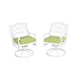 thumbnail image 3 of Homestyles Sanibel Cast Aluminum 5Pc Outdoor Dining Set w/Swivel Chairs in White, 3 of 3