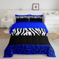 thumbnail image 1 of Erosebridal Zebra Leopard Print Comforter Sets Full Size, Rectangle Geometric Comforters & Duvets, Animal Decorative, Breathable, 1 of 7