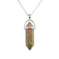 thumbnail image 4 of maskred Hexagon Column Charm Findings Handmade Holiday Hanging Pendants Crystal Necklace Earring Keychains Decorations Unakite 5Set, 4 of 6