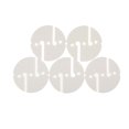 thumbnail image 3 of yingyy 5pcs Logos Geometry Round Safe Signal Indicating Small Sign Universal Replacement Free Diving Snorkeling Swimming White, 3 of 6