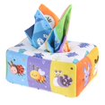 thumbnail image 1 of Baby Tissue Box Toys Preschool Educational Toys Crinkle Tissues for Newborns Animals, 1 of 8
