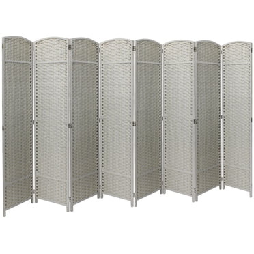 Room Divider Privacy Screen, 6 ft. Tall Extra Wide Foldable Panel Partition Wall Divider, Double Hinged Room and Folding Privacy Screens Beige