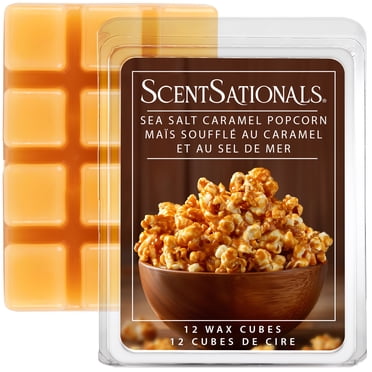 Cubes de cire parfumée ScentSationals paquet économique - Maïs soufflé au caramel et au sel de mer