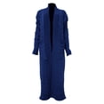 thumbnail image 4 of Comdrip Long Cardigans for Women! Long Cardigans for Women Open Front Cable Knit Cardigan Open Front Oversized Draped Sweater Outerwear Fall Cardigans for Women Blue XL, 4 of 4