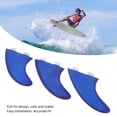 thumbnail image 4 of Surfing Board Fin, Surfboard Thruster Fins Accurate Matching Easy Installation 3PCS  for FCS1 Surfboards Dark Blue,Green, 4 of 7