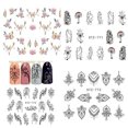 thumbnail image 2 of Autocollant pour Ongles Fleur pour Femmes Filles Champignon Rétro Art des Ongles Déco Décalque Bricolage Manucure Enveloppement Accessoires, 2 of 8