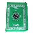 thumbnail image 4 of Xingzhi Muslim Prayer Rug Polyester Portable Braided Mats Simply Print Light Green, 4 of 4