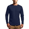 thumbnail image 2 of ylioge Mens Sun Protection T Shirts Lightweight Long Sleeve UV T-Shirts Casual Solid Pullover Breathable Basic Raglan Fishing Tees Tops, 2 of 8