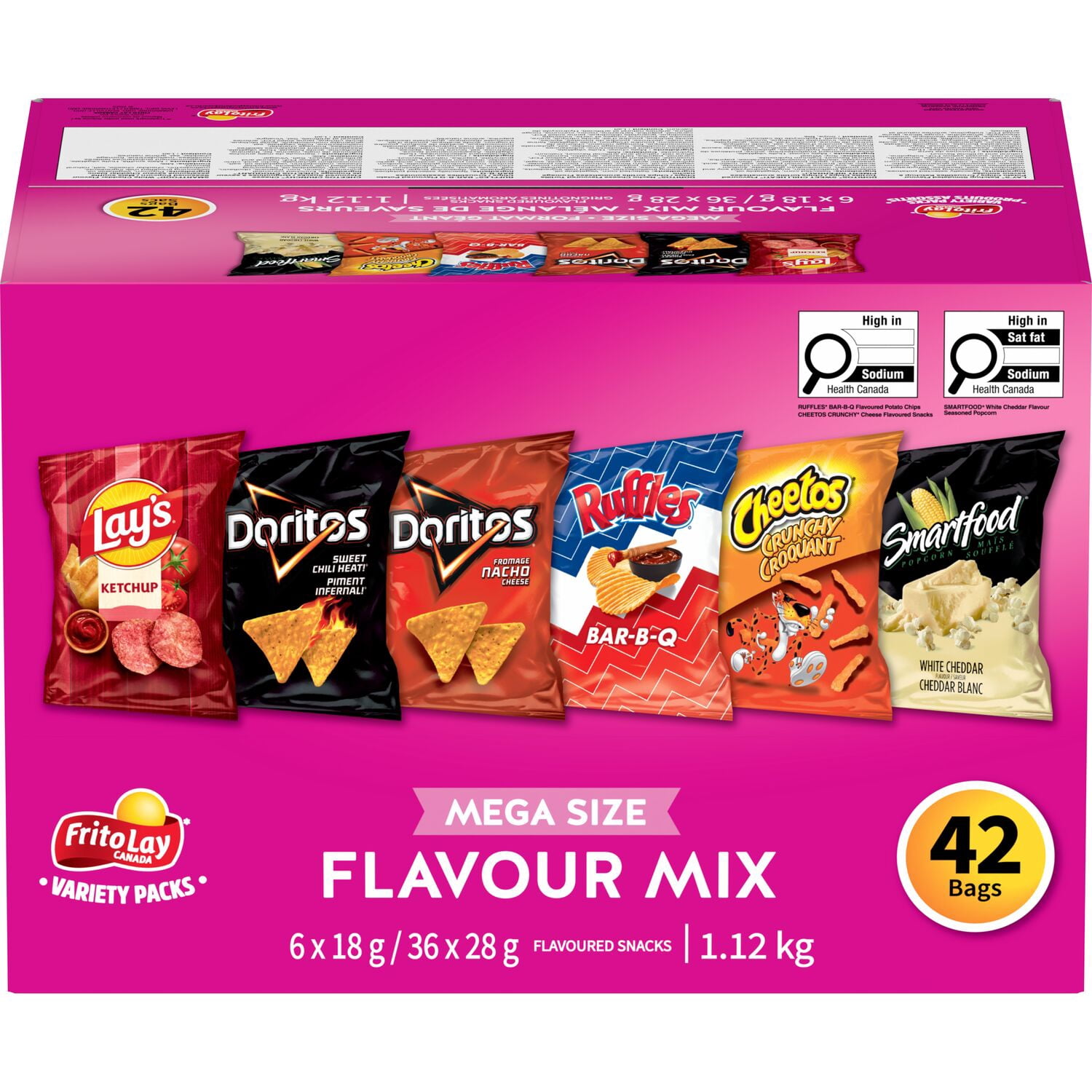 Frito-Lay Mélange de Collations Variété Paquet de 42 sacs