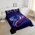 thumbnail image 4 of Erosebridal Magical Dragon Bedding Queen Comforter Set, Starry Sky Down Comforter, Cartoon Animal Decor, Reversible, 4 of 7