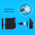 thumbnail image 4 of Pompe à Eau de Remplacement, Filtre de Cartouche d'Aquarium Rotor de Remplacement pour Pompe de Bassin - Noir, 4 of 5