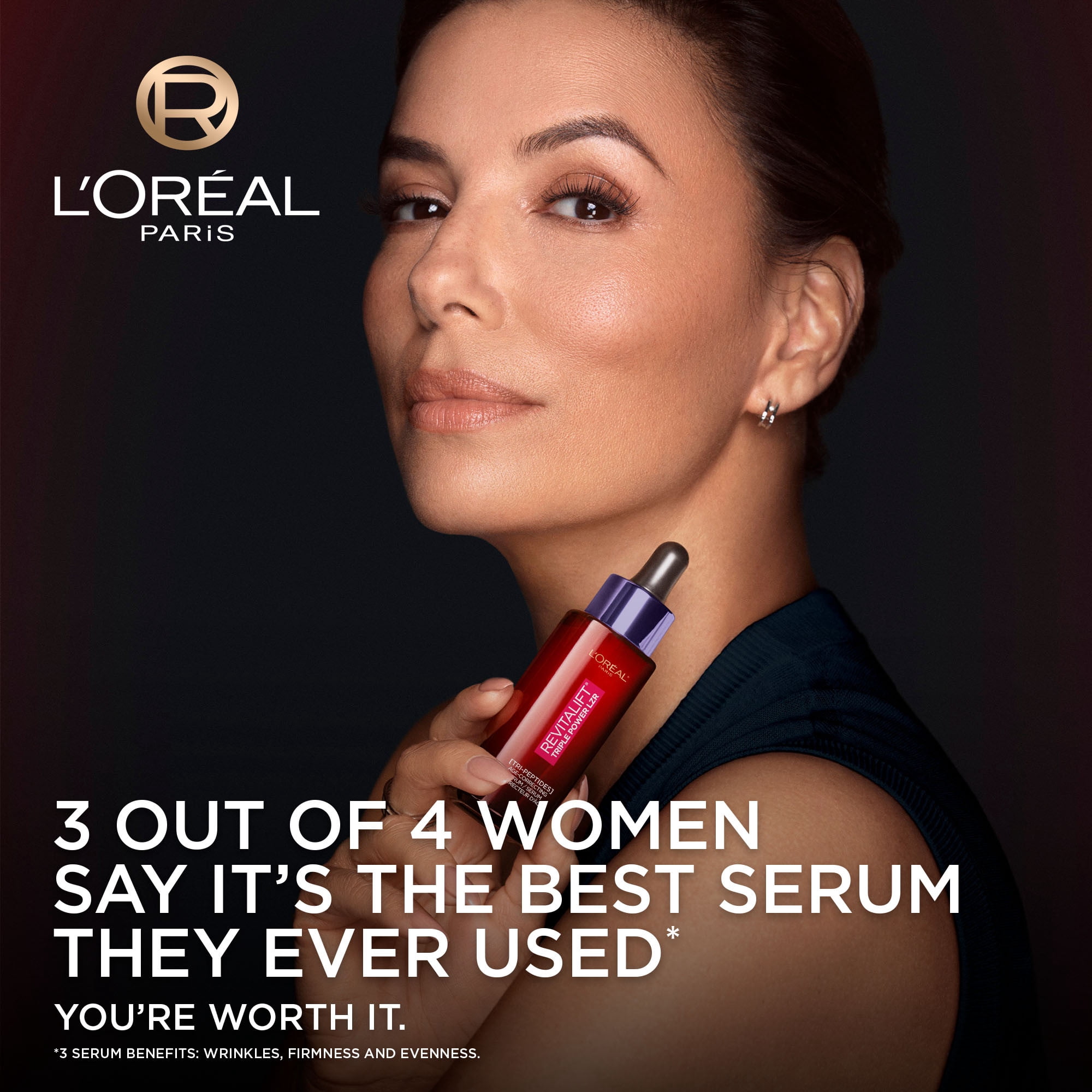 L'Oréal Paris Sérum Correcteur d'Âge pour le Visage, Triple Power LZR 30ml