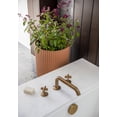 thumbnail image 4 of Veradek Demi Series Raised 16" Plastic-Stone Planter - (Terracotta/Black, 2 Pack), 4 of 10